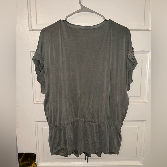 Olive green WHBM blouse - Picture 3 of 5